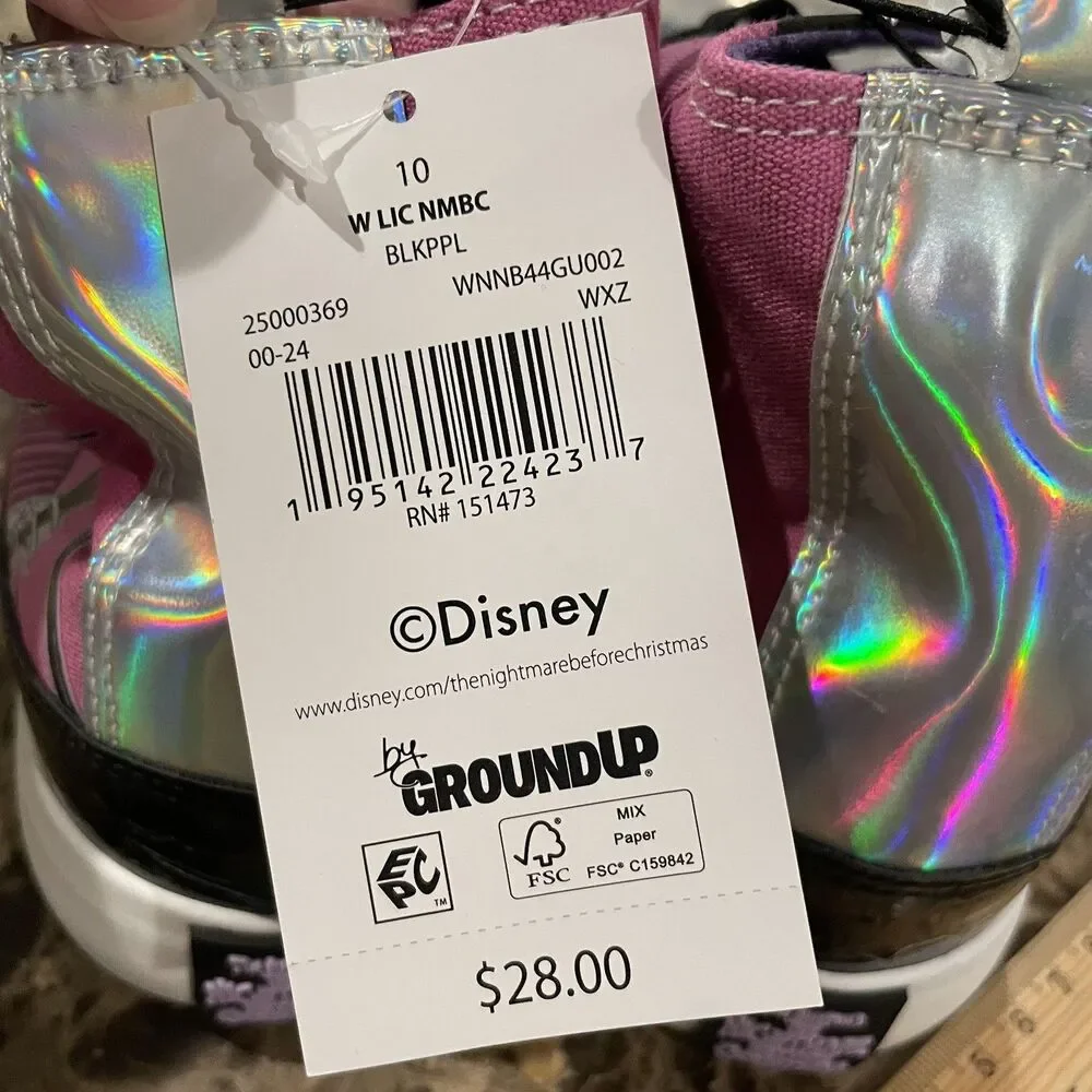 NEW Disney The Nightmare Before Christmas Shoes Sneakers High Top size 10 women
